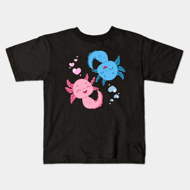 Axolotl Axolotls Kids T-Shirt by AllWellia